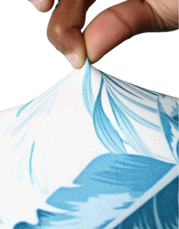 CORTINA SPANDEX Sky Blue Color Polyster Fabric Elastic Chair Cover Stretch Removable Washable 1Pcs - Sky Blue, Polyster, Pack of 1